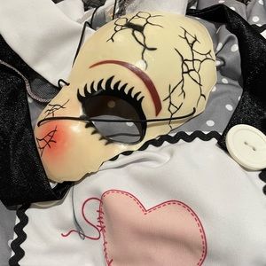 Child’s XL broken Doll Costume with Mask